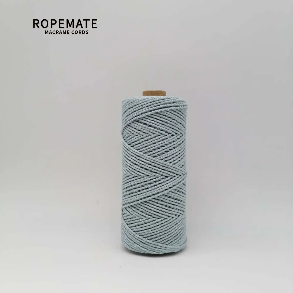 2MM MACRAME ROPE - LIGHT CYAN