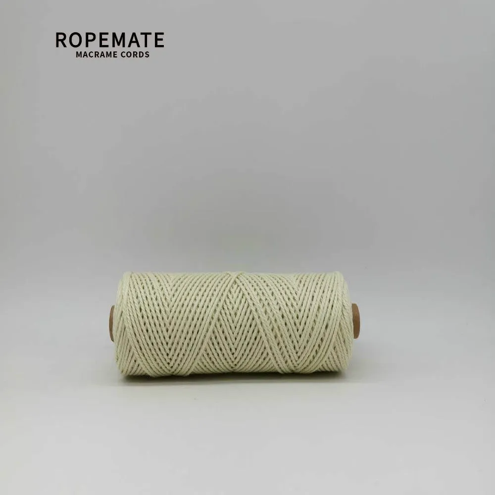 2MM MACRAME ROPE - PALE LEMON