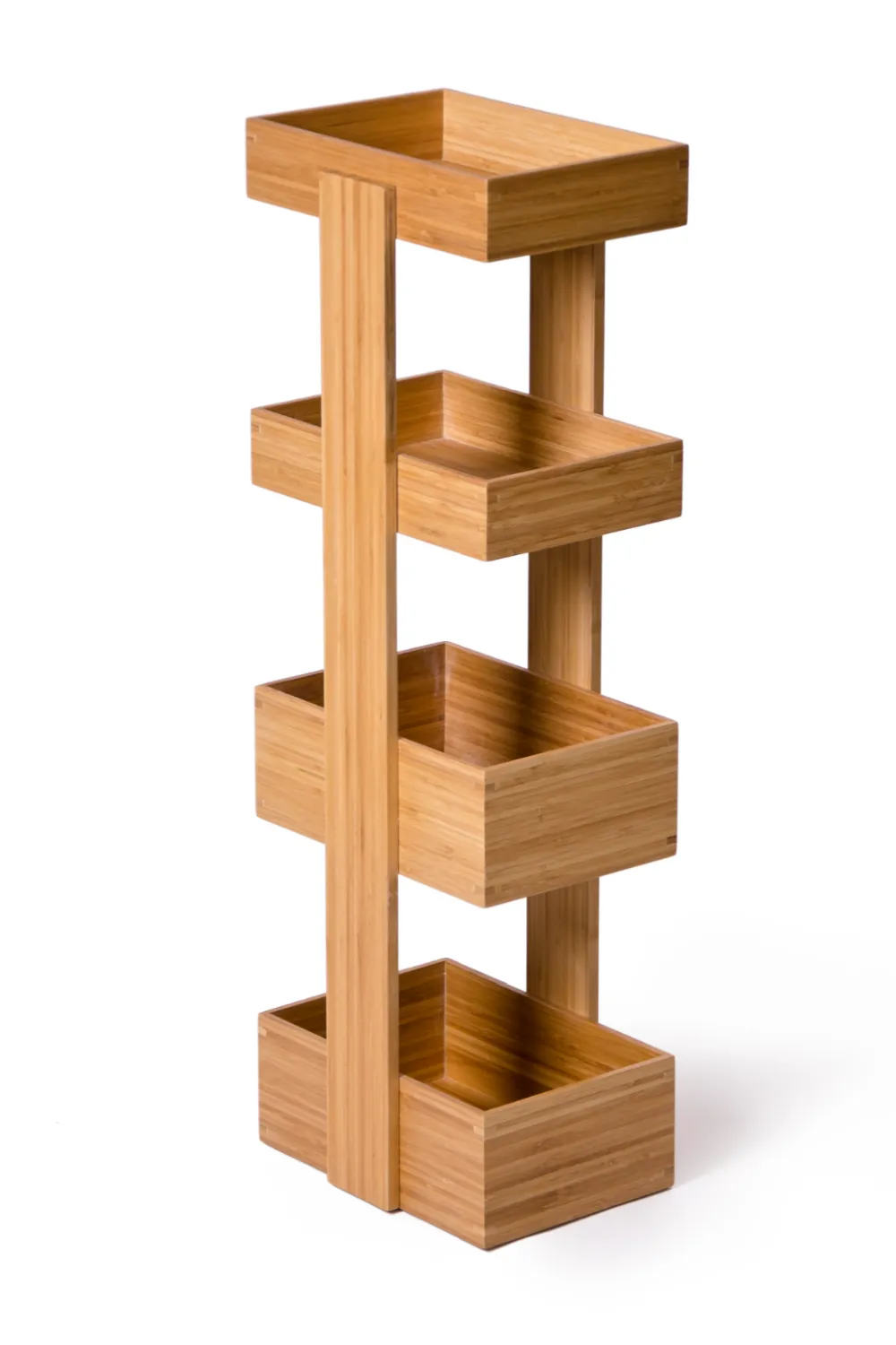 4 Tray Bamboo Storage Caddy | Wireworks Arena