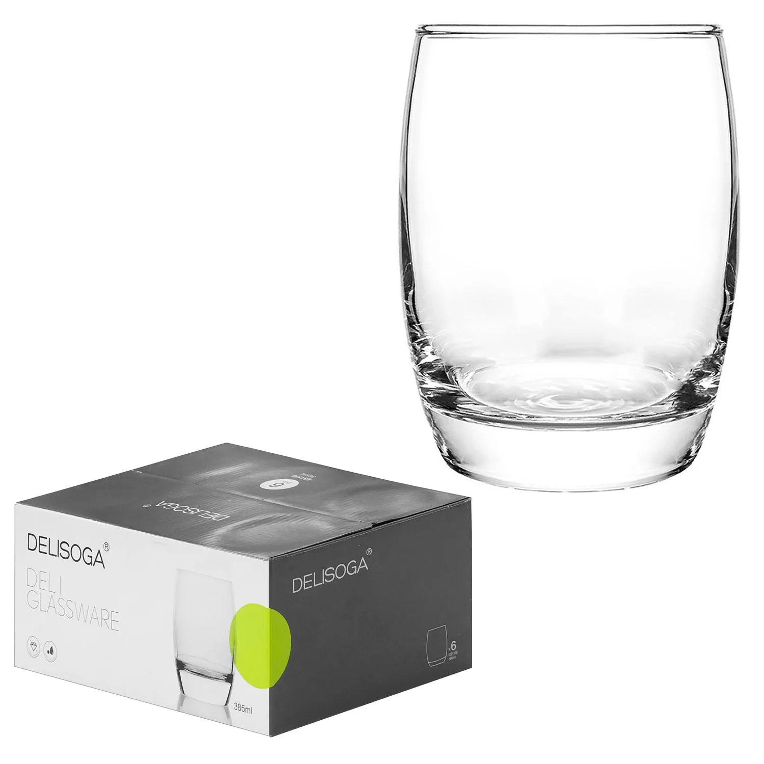 6-pcs Drinking Glass (385ml)
