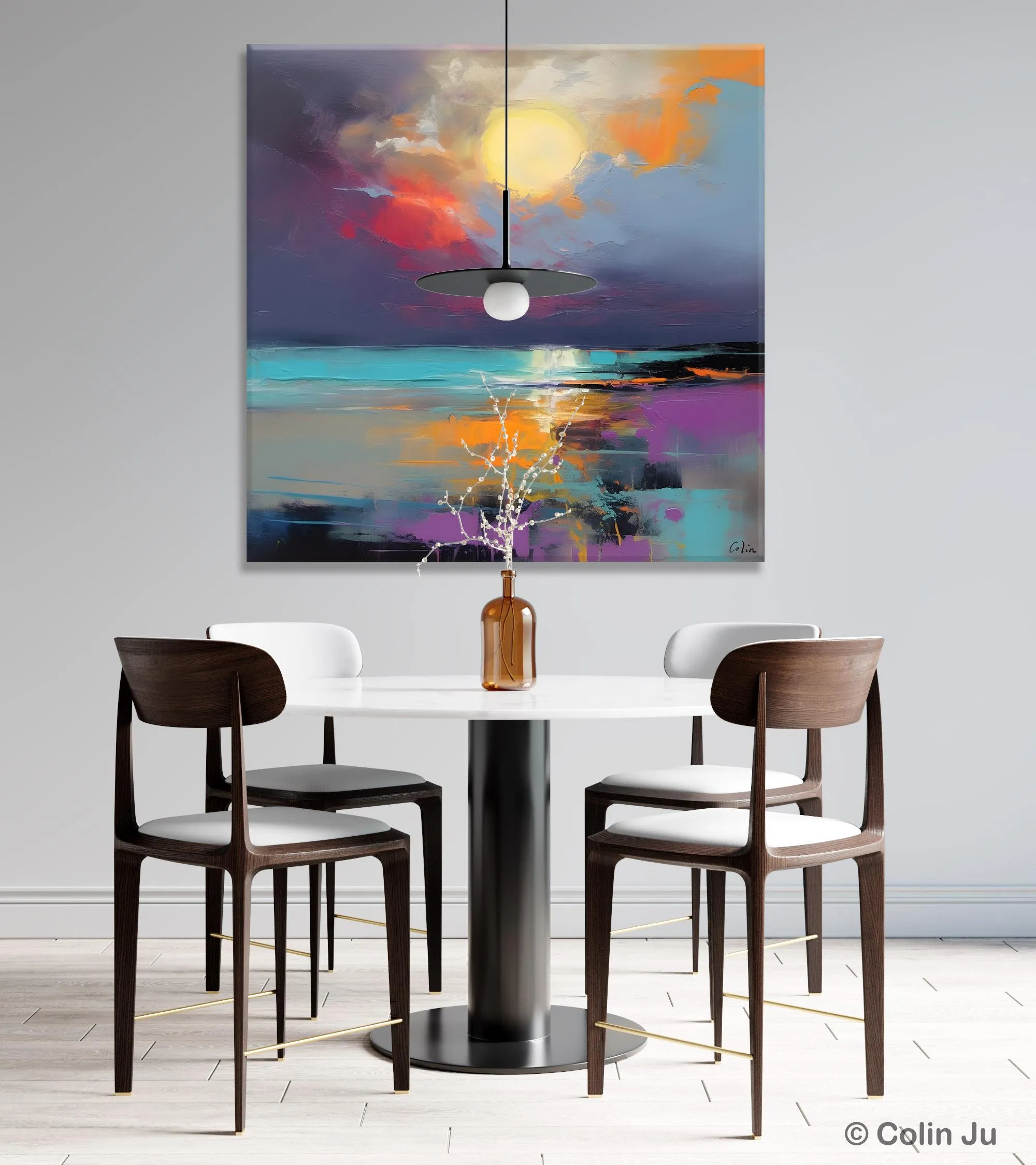 Abstract Landscape Paintings, Simple Wall Art Ideas, Original Landscape Abstract Painting, Large Landscape Canvas Paintings, Buy Art Online