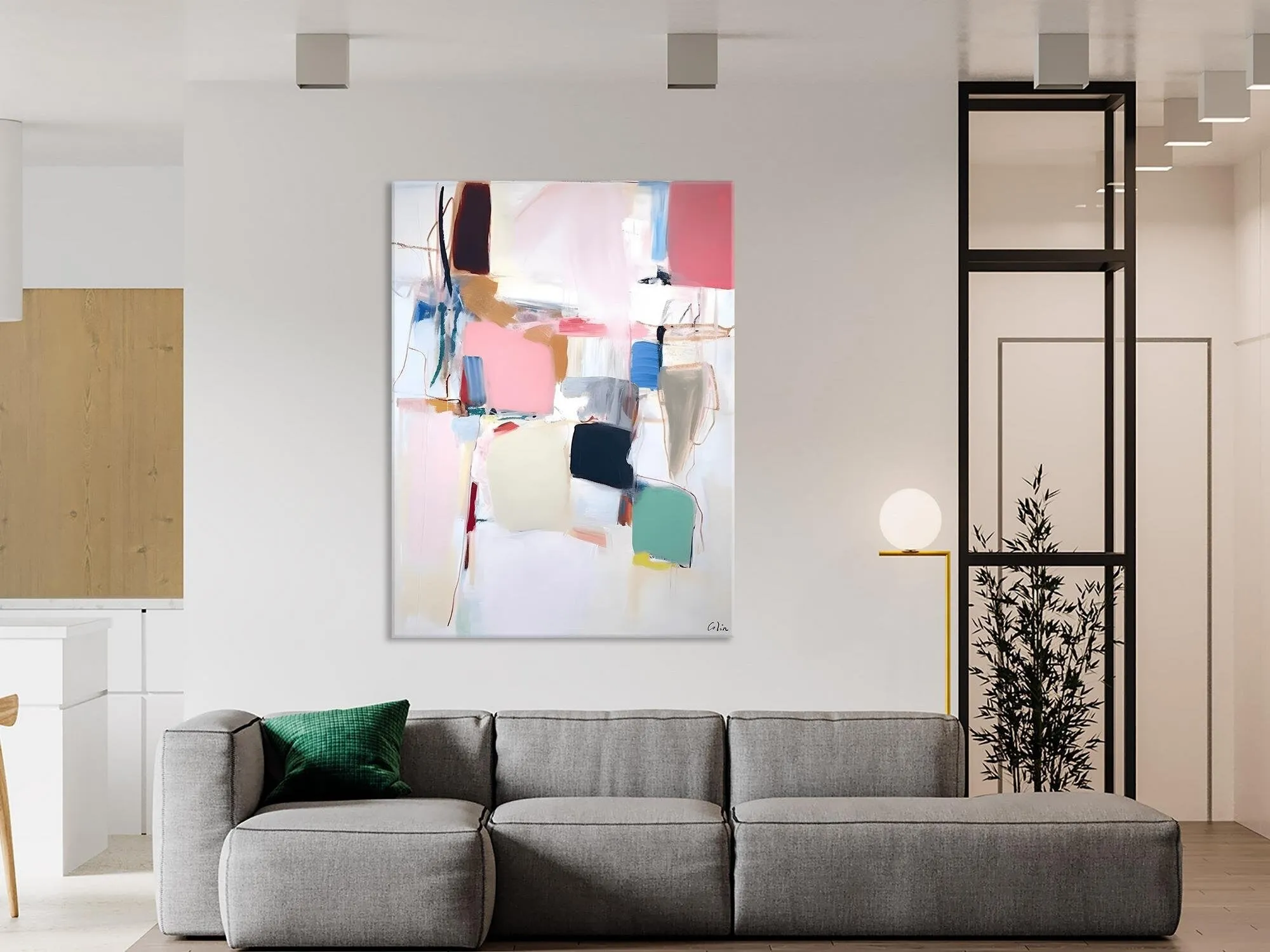 Abstract Painting on Canvas, Contemporary Acrylic Paintings, Extra Large Canvas Painting for Bedroom, Original Abstract Wall Art for Sale