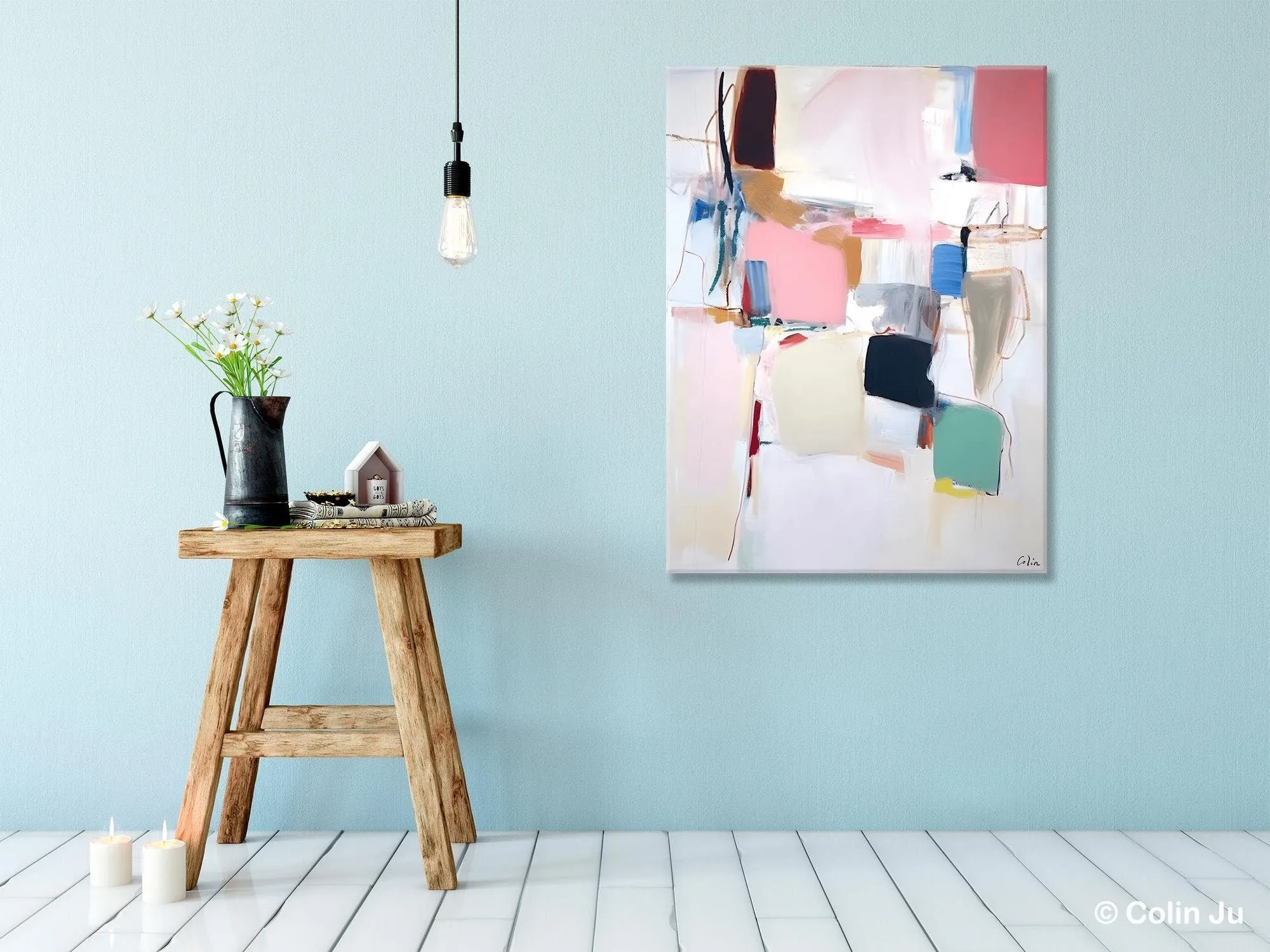 Abstract Painting on Canvas, Contemporary Acrylic Paintings, Extra Large Canvas Painting for Bedroom, Original Abstract Wall Art for Sale