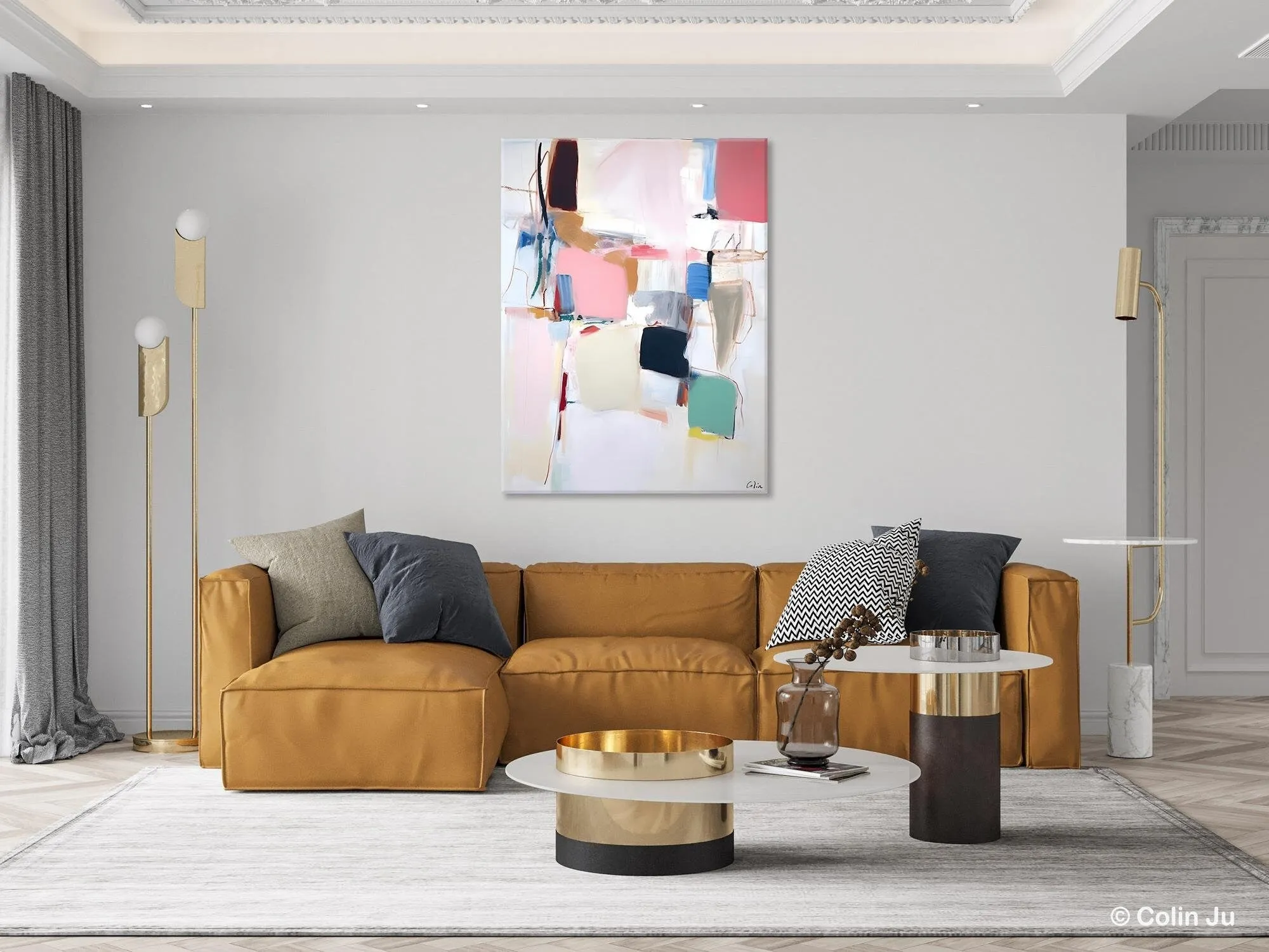 Abstract Painting on Canvas, Contemporary Acrylic Paintings, Extra Large Canvas Painting for Bedroom, Original Abstract Wall Art for Sale