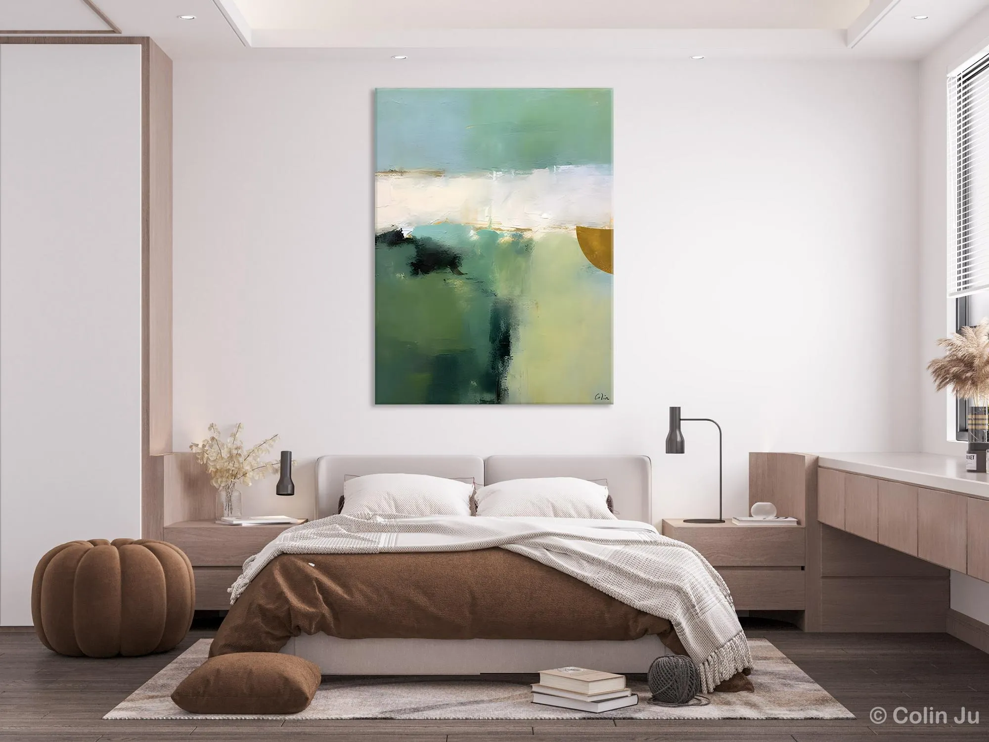 Abstract Painting on Canvas, Simple Modern Art, Contemporary Acrylic Paintings, Extra Large Canvas Painting for Bedroom, Original Abstract Wall Art for Sale
