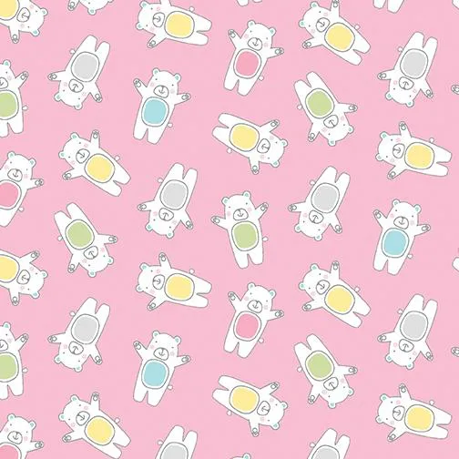 Adorable Alphabet-bears pink