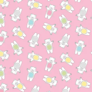 Adorable Alphabet-bears pink