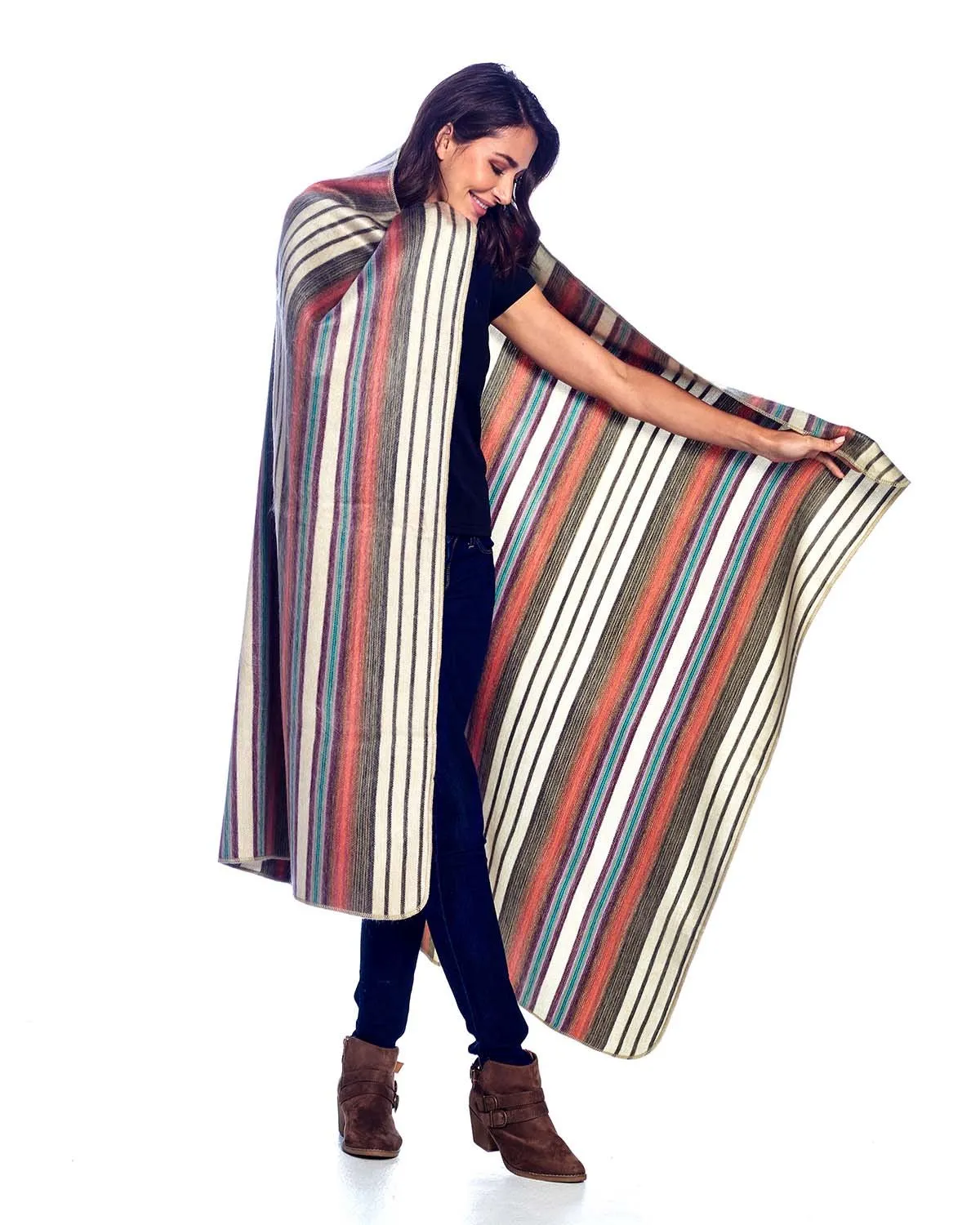 Alpaca Throw Blanket- Oasis