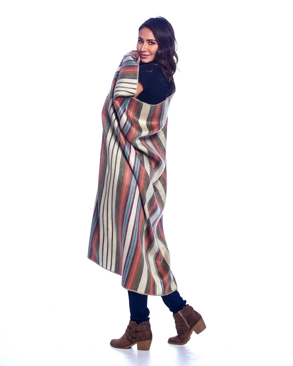 Alpaca Throw Blanket- Oasis
