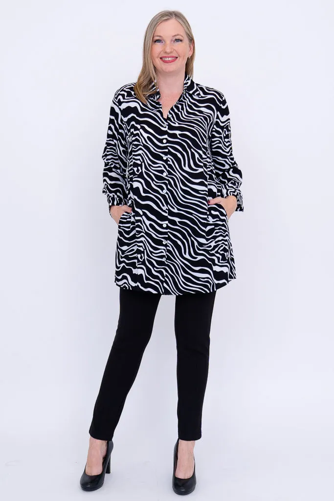 Amed Blouse, BW Waves
