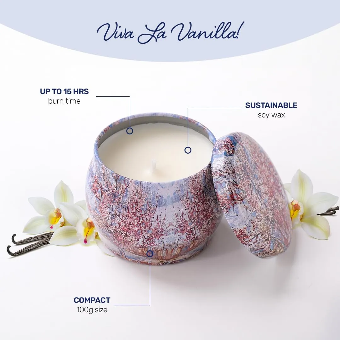 Andme Scented Candles for Home. Diwali Decoration Items for Home Decor, Gift Items, Birthday Gift Vanilla (120gms)