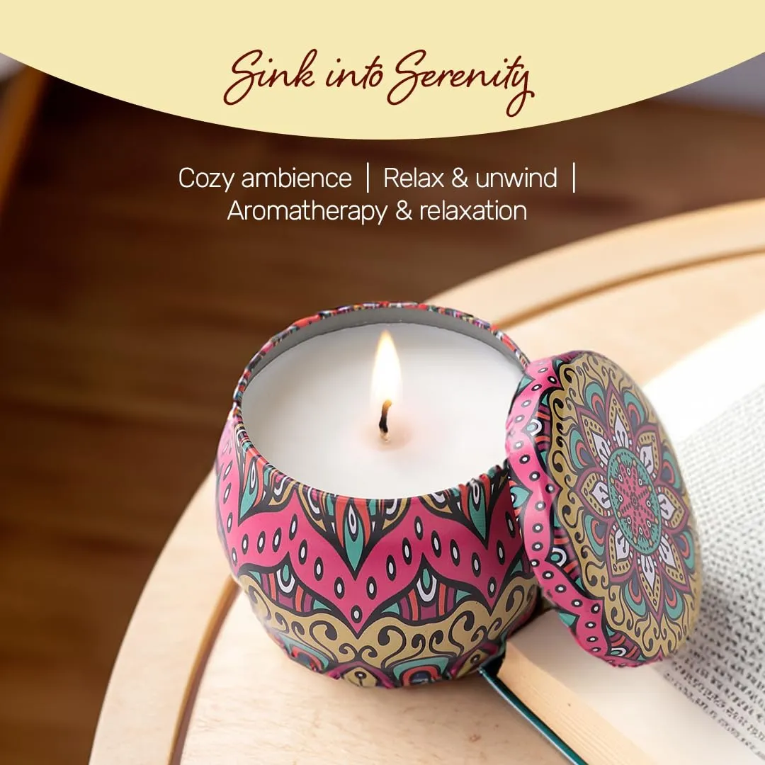 Andme Scented Candles for Home. Diwali Decoration Items for Home Decor, Gift Items, Birthday Gift,Orange Fragrance(120 GMS Each) Pack of 2