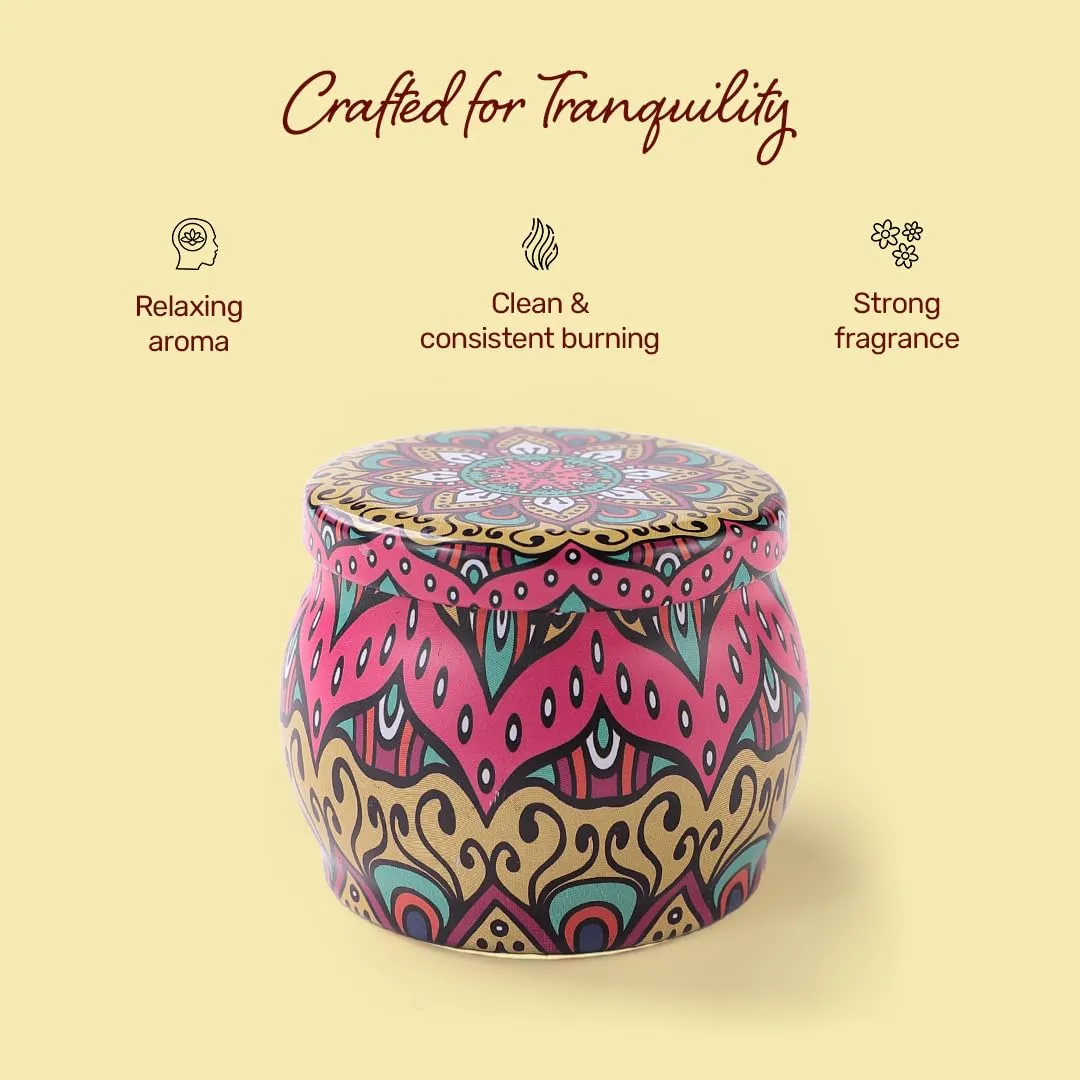 Andme Scented Candles for Home. Diwali Decoration Items for Home Decor, Gift Items, Birthday Gift,Orange Fragrance(120 GMS Each) Pack of 2