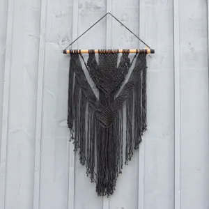 Angle Macrame Wall Hanging - Black