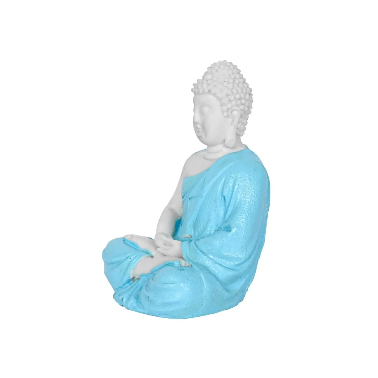 ANI DIVINE Polymarble Buddha Meditating Idol ||Dhyan Mudhra Buddha Statue Figurine -13 X 9 Cm