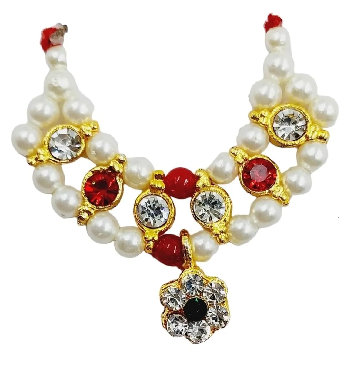 ARTISKRITI Small Mala for Mata Rani Ganpati ji Kanha Ji God Idol, Mala Garland Haar for God Murti Idols, Statue, Figurines, Set of 4