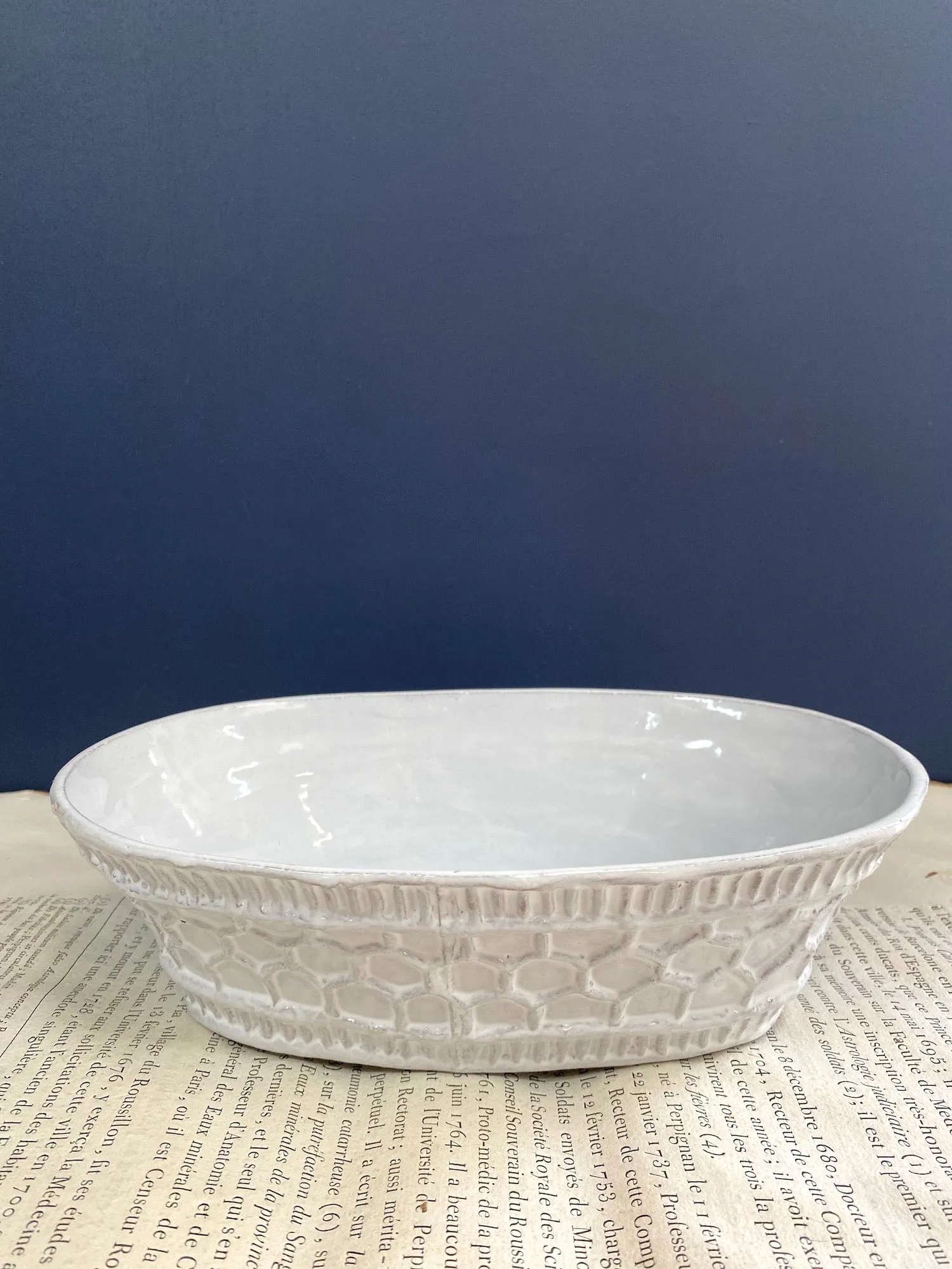 Astier de Villatte Small Basket Salad Bowl