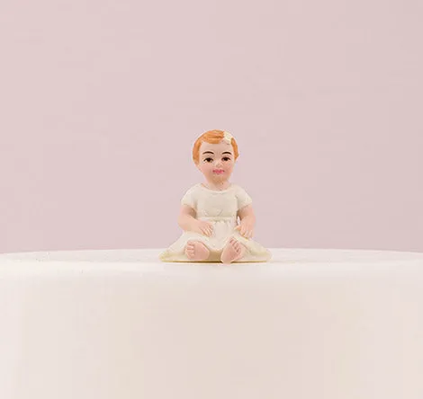 Baby Girl Cake Top Figurine