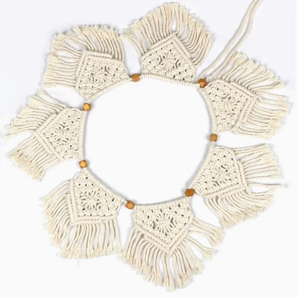 Babymoon Macrame Photography Wall Hanging Banner - White