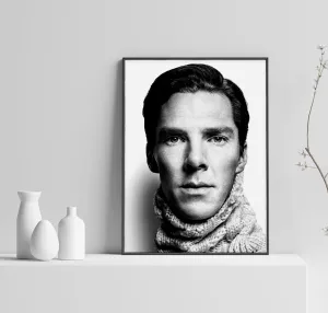 Benedict Cumberbatch Poster, Sherlock Holmes Art, Sherlock Poster, Custom Poster, Canvas Poster, Rolled Canvas, Home Decoration, Wall Art