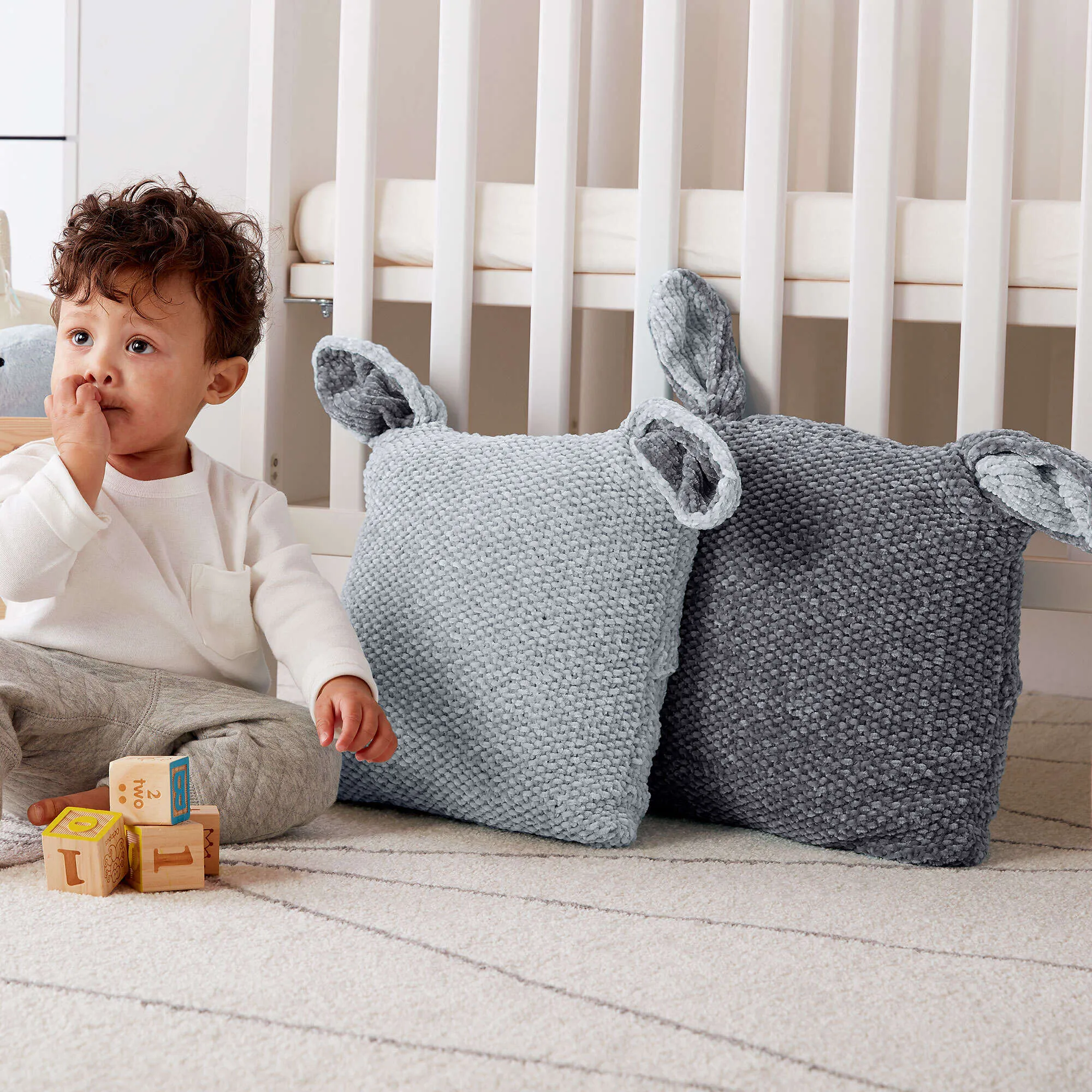 Bernat Knit Bunny Pillows