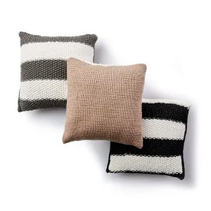 Bernat Knit Striped Pillows