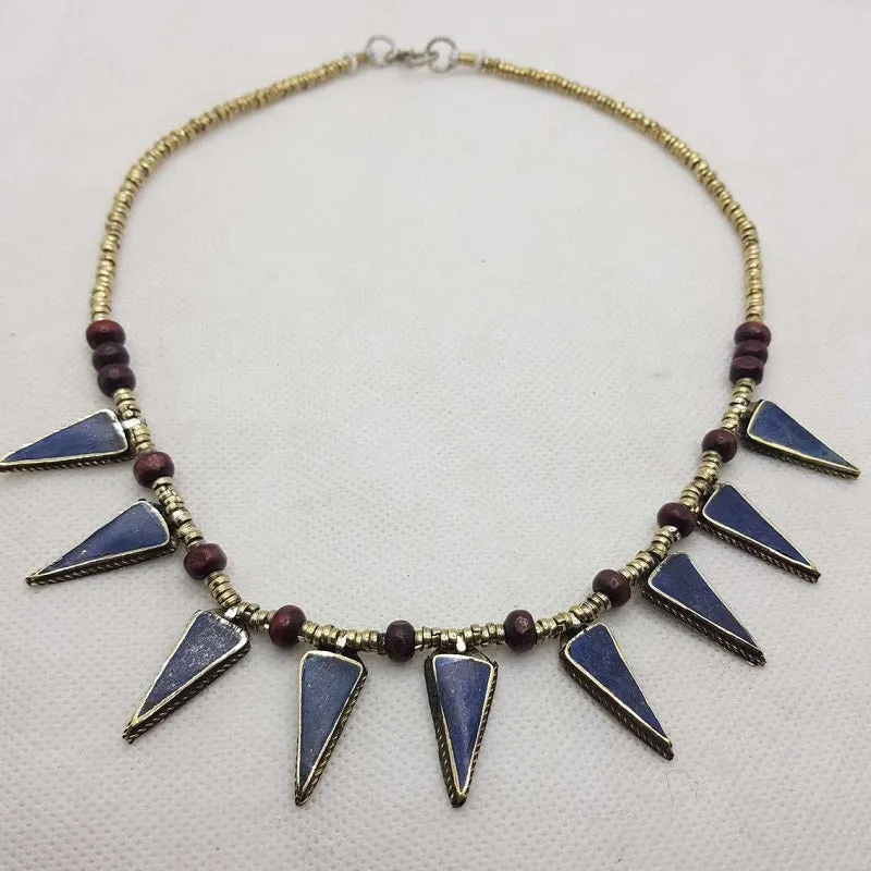 Bohemian Handcrafted Tribal Beaded Chain Choker