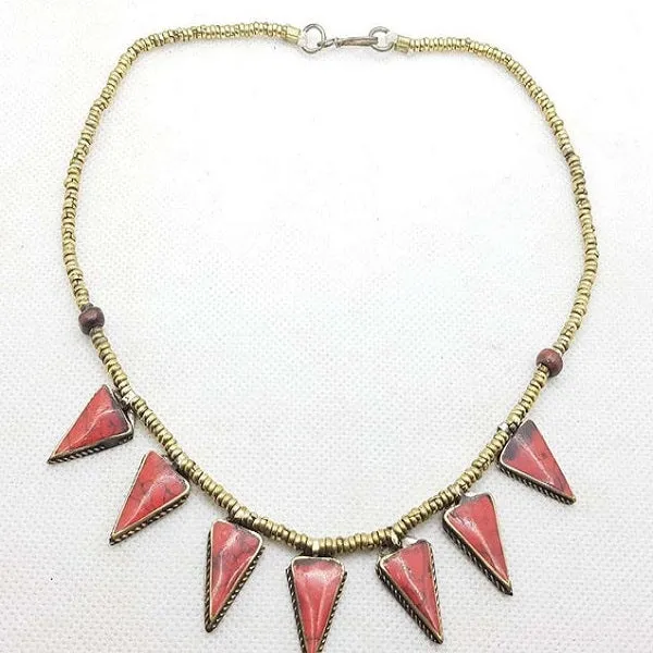 Bohemian Handcrafted Tribal Beaded Chain Choker