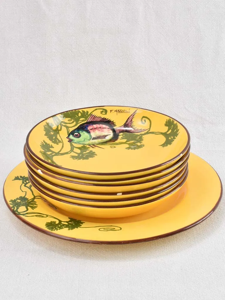 Bouillabaisse service - yellow - 11 pieces Saint Jean du Desert