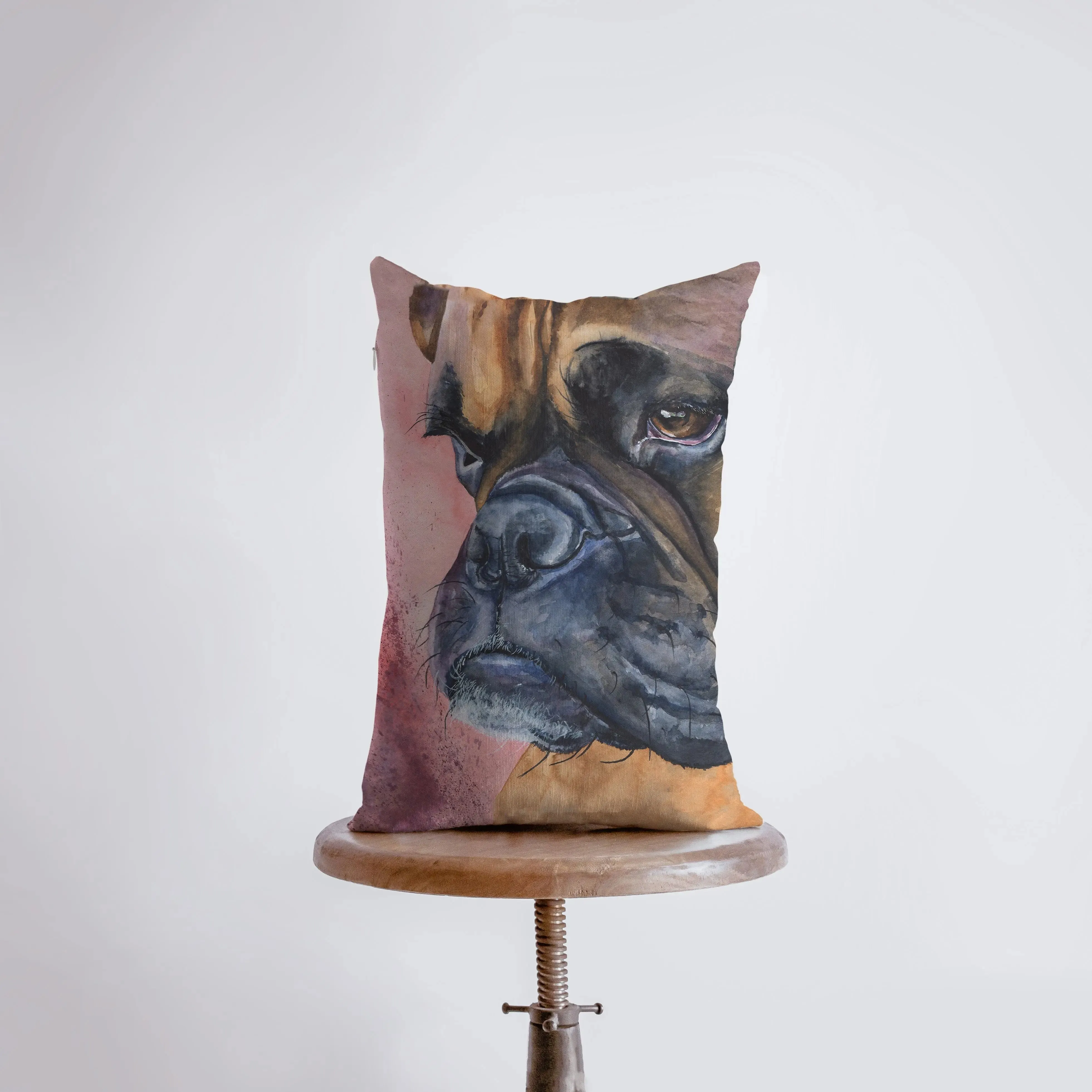 Boxer | Watercolor Tan Boxer | 12x18 | Pillow Cover | Home Decor | Dog Pillow | Dog Lover Gift | Dog Mom Gift