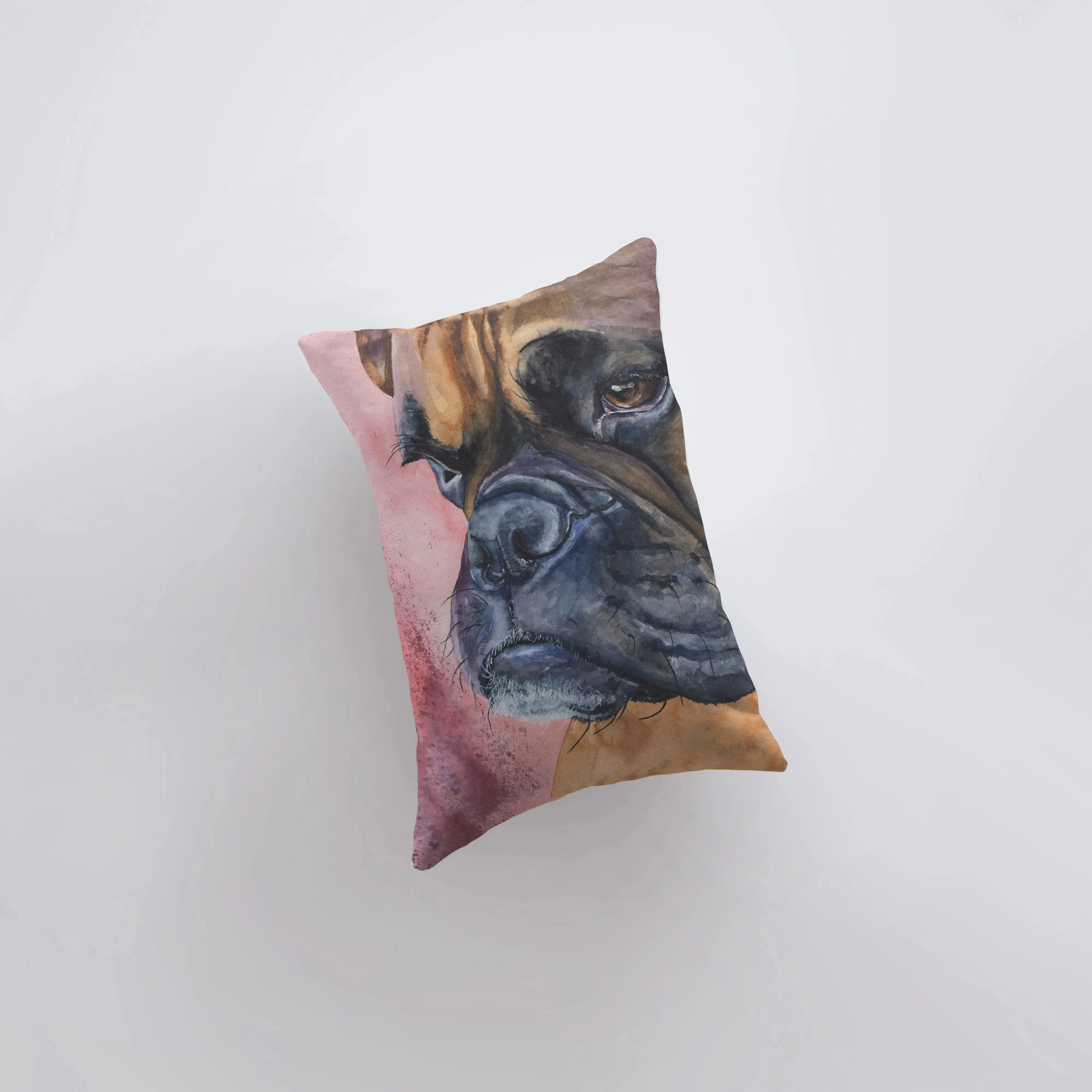 Boxer | Watercolor Tan Boxer | 12x18 | Pillow Cover | Home Decor | Dog Pillow | Dog Lover Gift | Dog Mom Gift