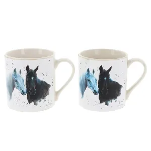 Bree Merryn Pebbles Horse Mugs (Set of 2)