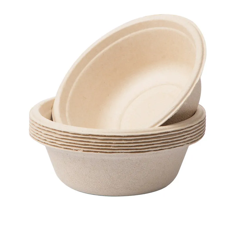 Camellia Disposable Bowl Household Thickened Lunch Box Plate Lunch Box