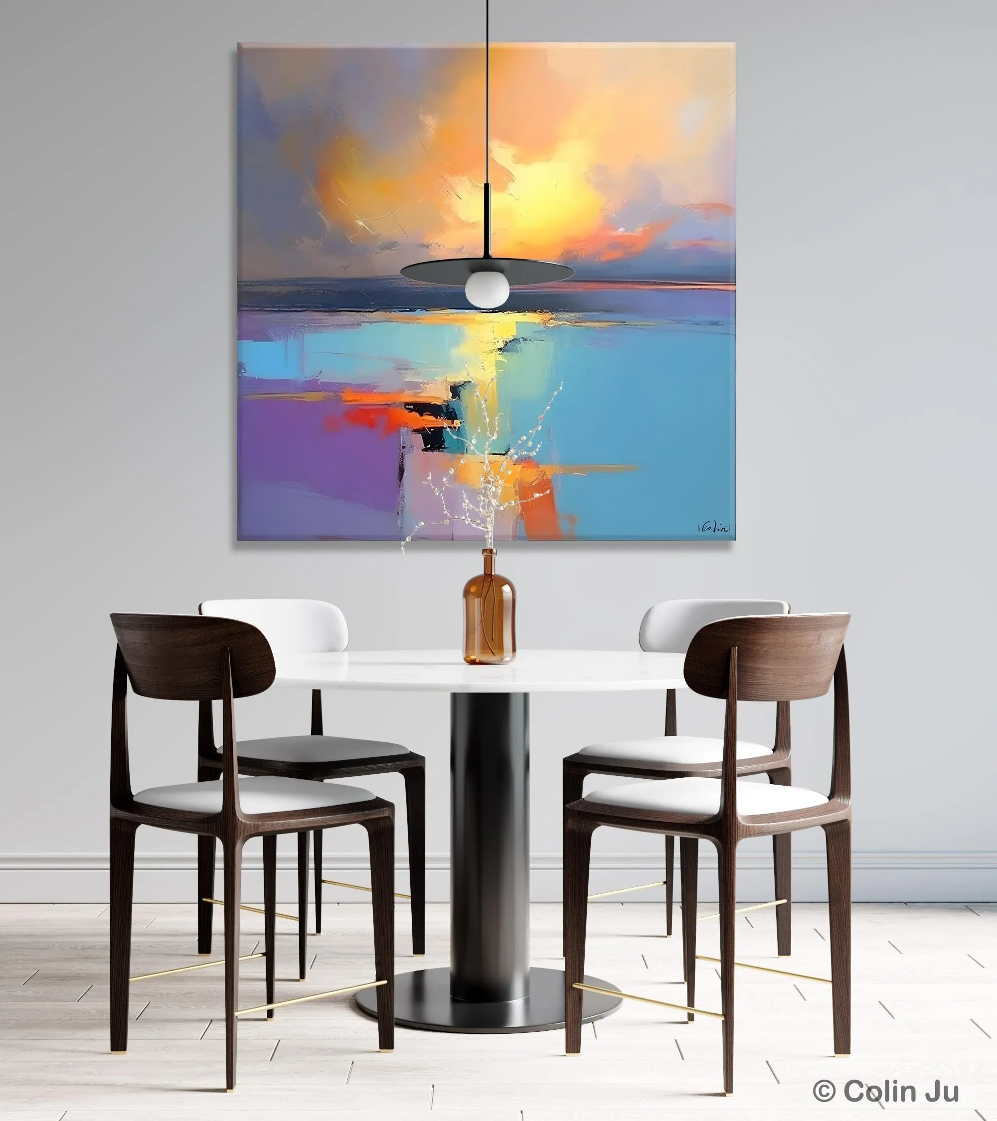 Canvas Painting for Living Room, Original Modern Wall Art Painting, Abstract Landscape Paintings, Oversized Contemporary Abstract Artwork