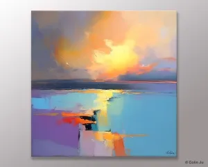 Canvas Painting for Living Room, Original Modern Wall Art Painting, Abstract Landscape Paintings, Oversized Contemporary Abstract Artwork