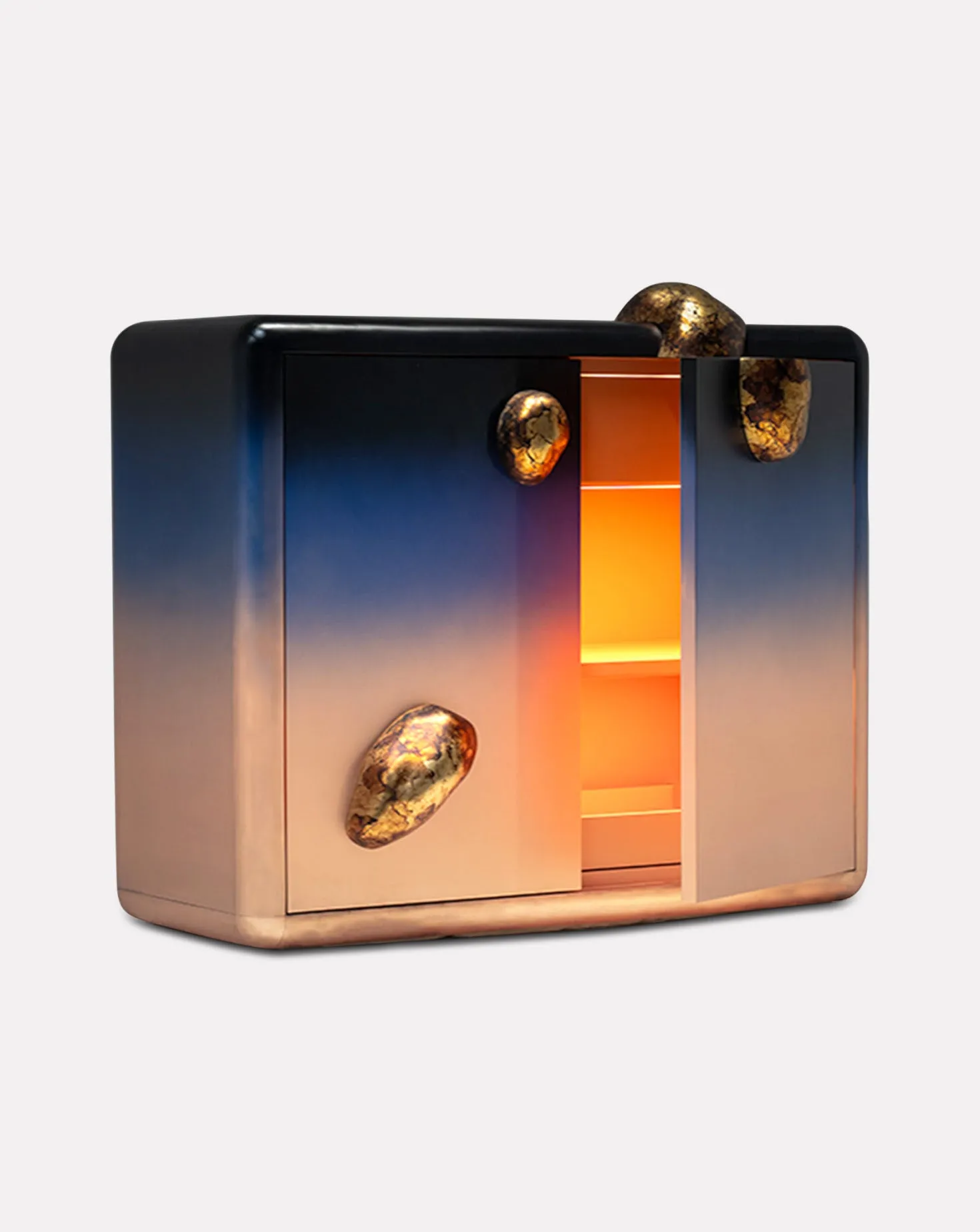 Celestial Credenza Copper Cabinet