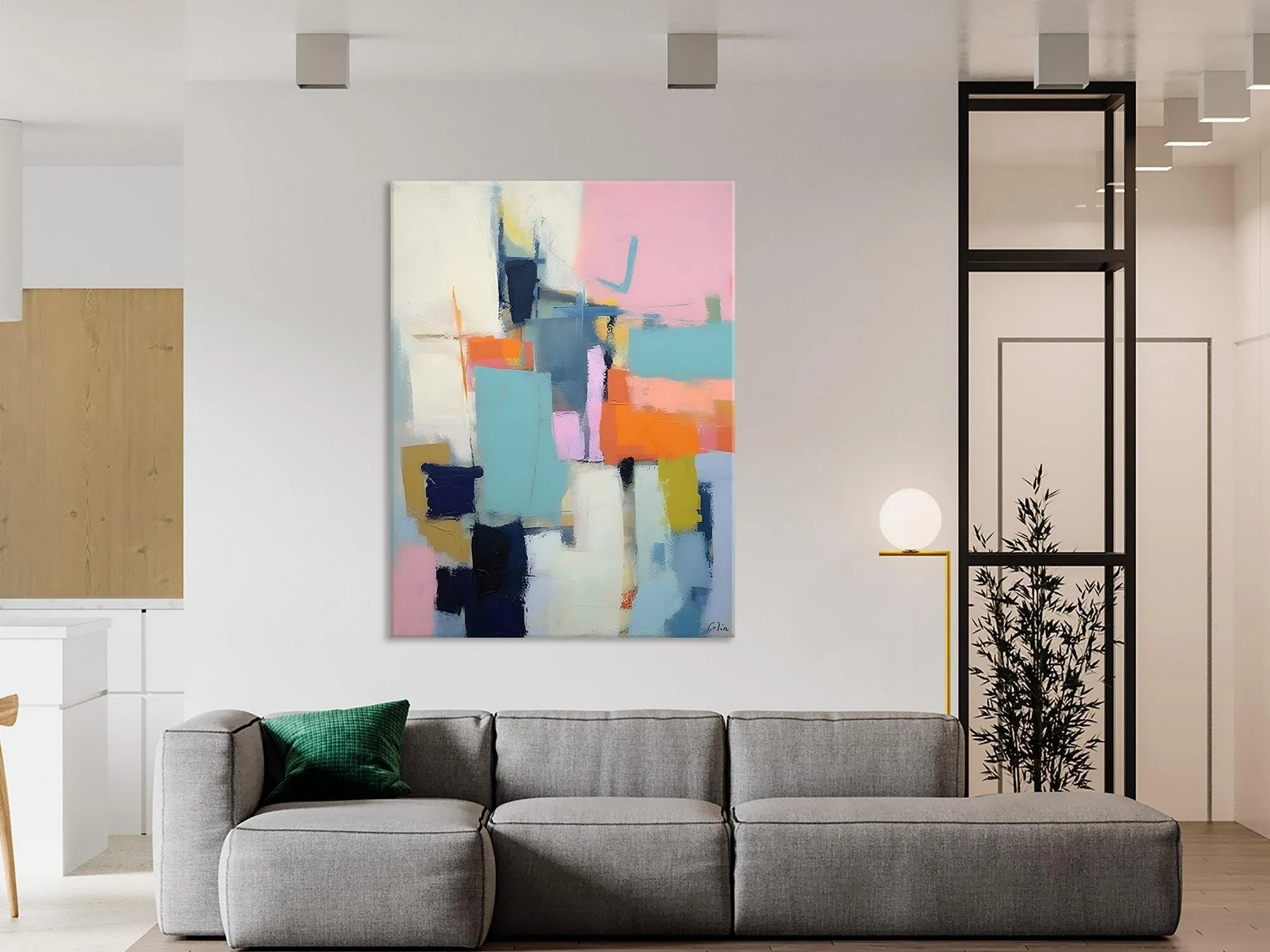 Contemporary Wall Art Paintings, Acrylic Painting on Canvas, Abstract Paintings for Bedroom, Extra Large Original Art, Buy Wall Art Online
