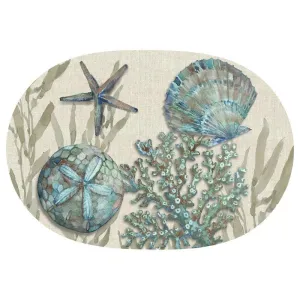 Crescent Beach 17 in. x 12 in. Serving Tray