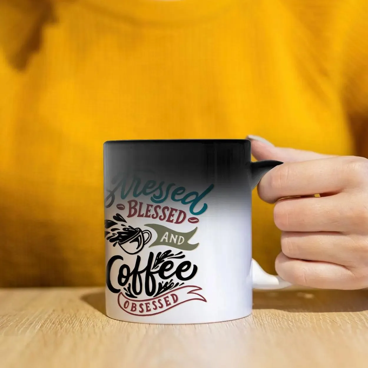 Custom Classic Gallery of Three Heat Activated Magic Mug