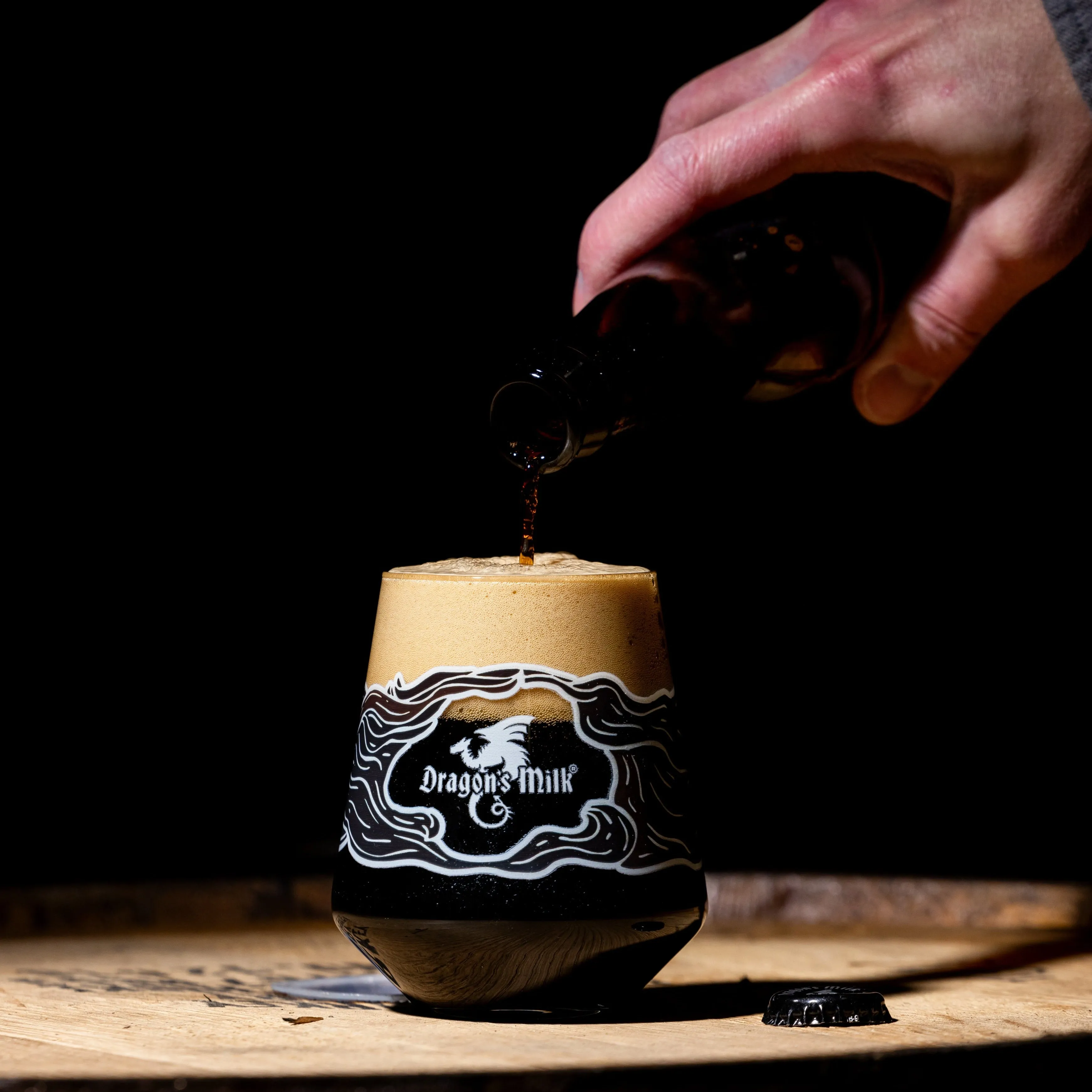 Custom Dragon's Milk Reserve Madcap Coffee 2024 Glass