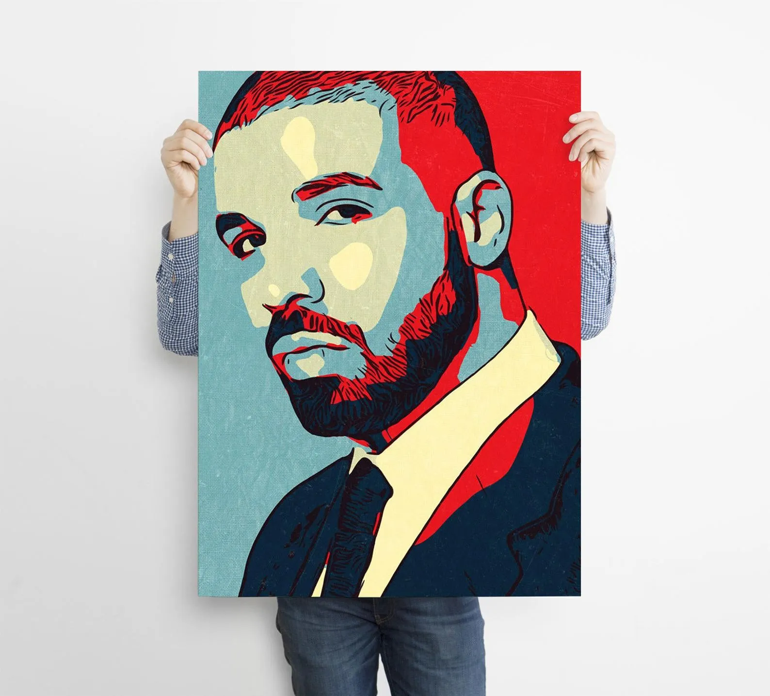 Drake Custom Printing, Home Decor, Wall Hanging, Custom Canvas, Drake Art, Rapper Print, Hip Hop Poster