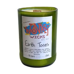 Earth Tones Soy Wax Candle | Wonky Wicks