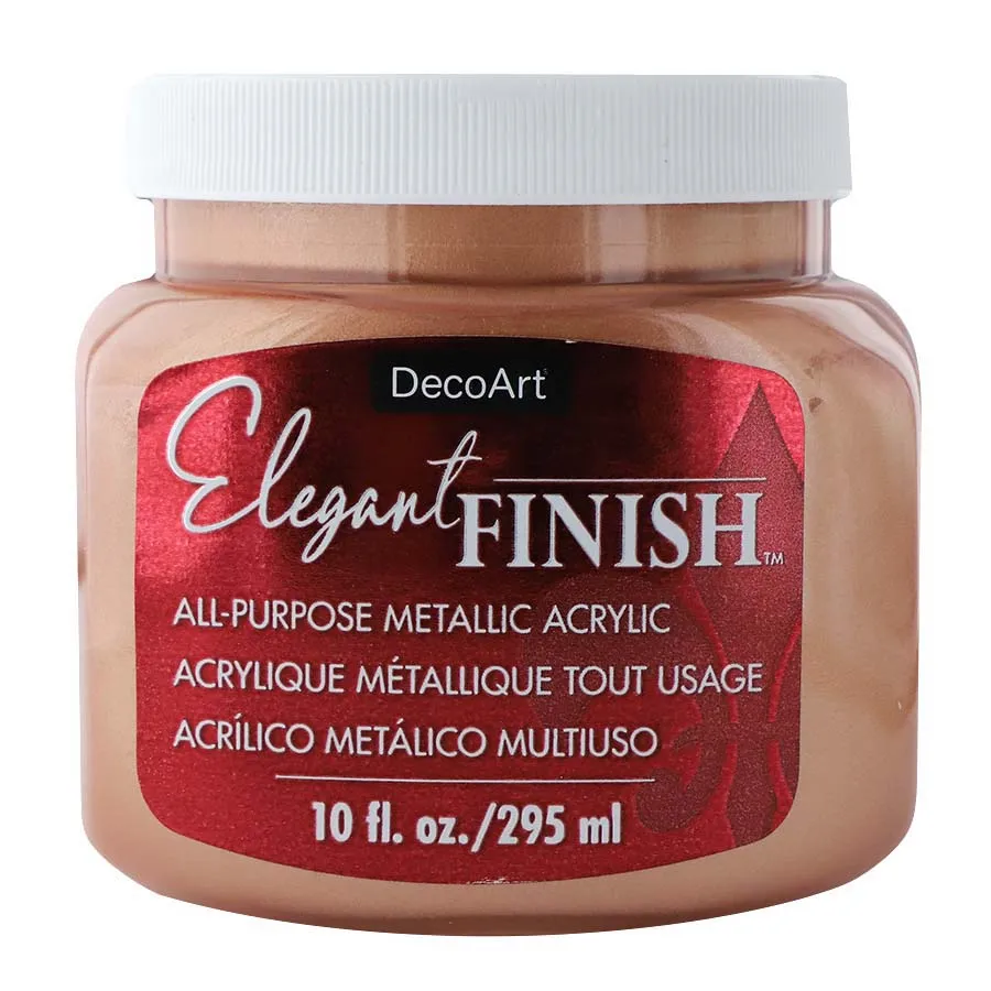 Elegant Finish Metallic Paint 10oz - Rose Gold*