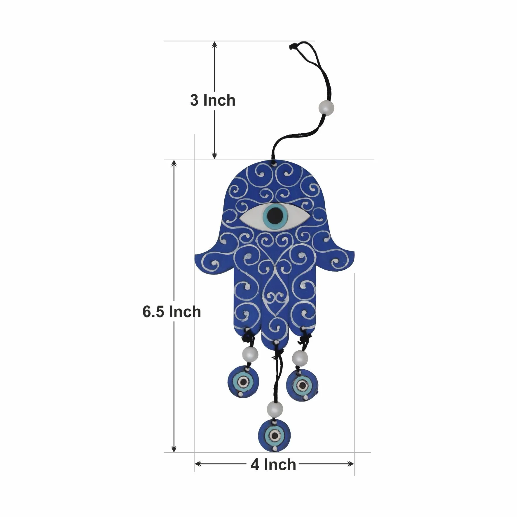 Evil Eye with Hamsa Palm Wall Hanging