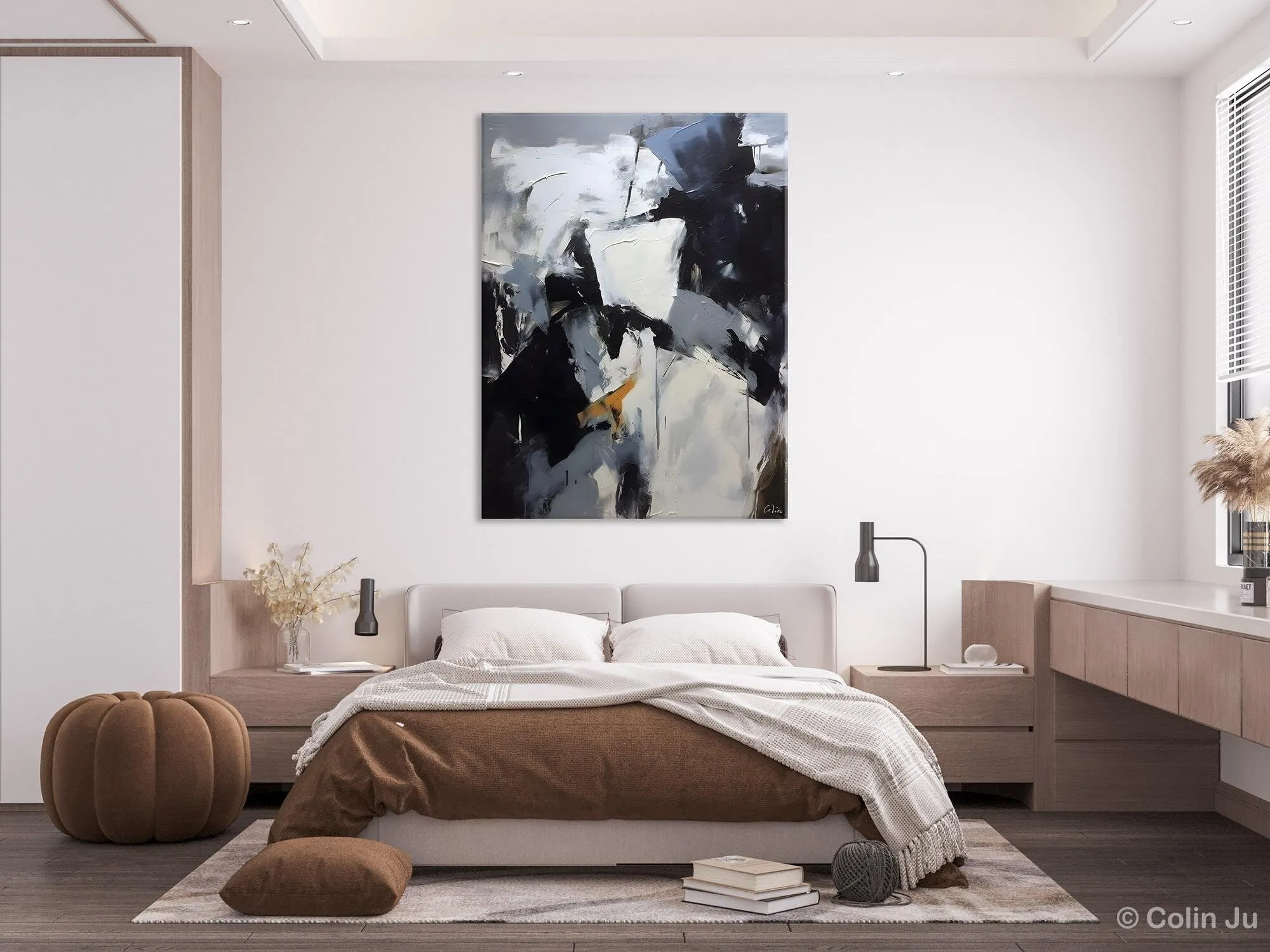 Extra Large Painting on Canvas, Contemporary Acrylic Paintings, Extra Large Canvas Paintings for Bedroom, Large Original Abstract Wall Art