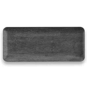 Faux Real Blackened Wood Serving Tray