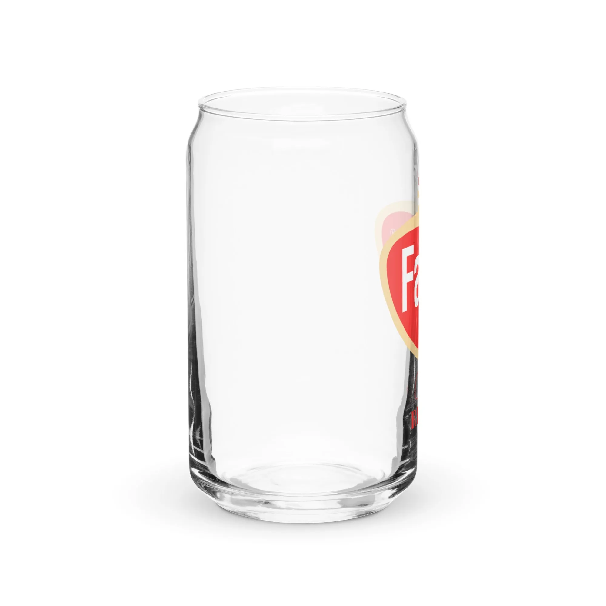 Faygo Retro Logo Can Glass - Red Pop 16 oz