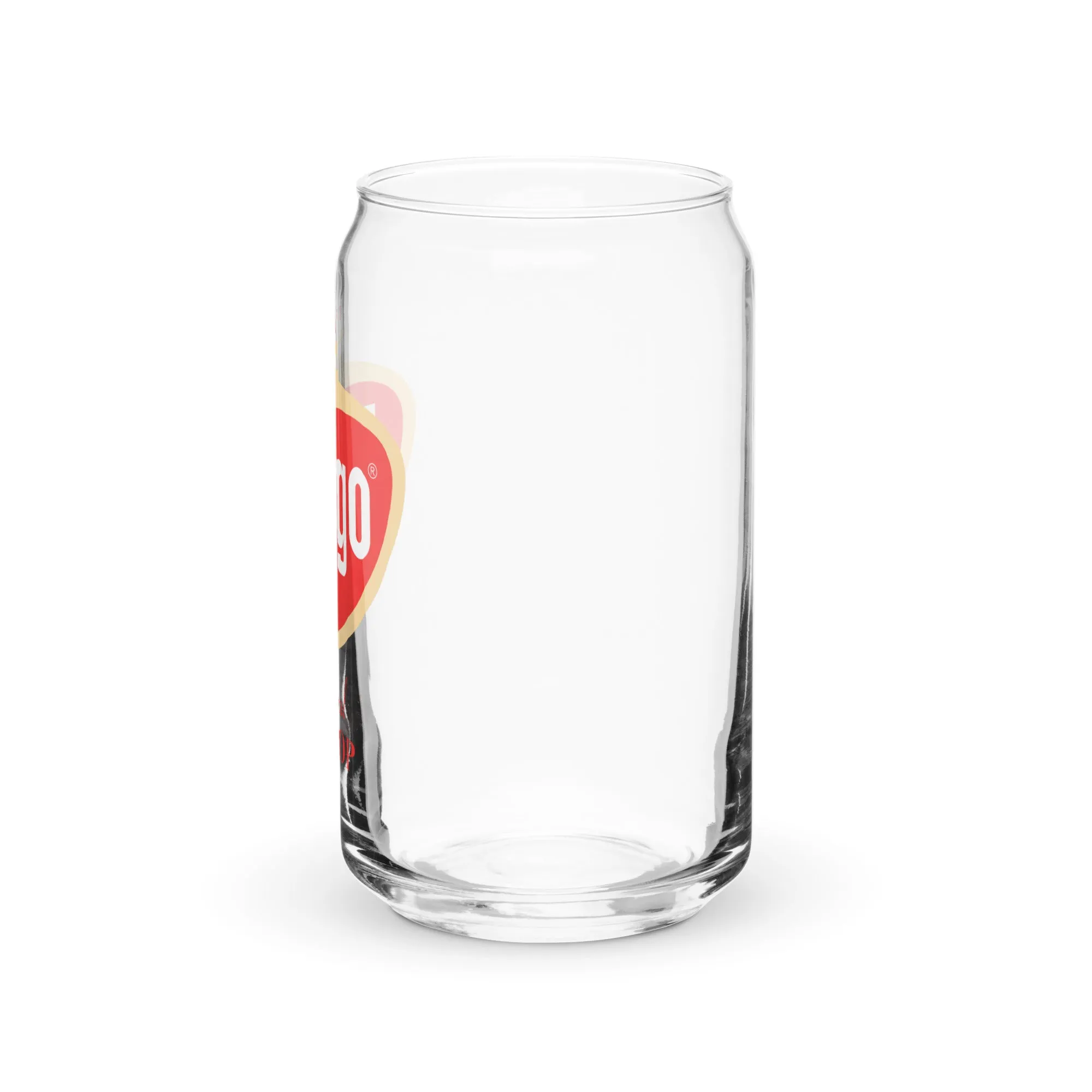 Faygo Retro Logo Can Glass - Red Pop 16 oz