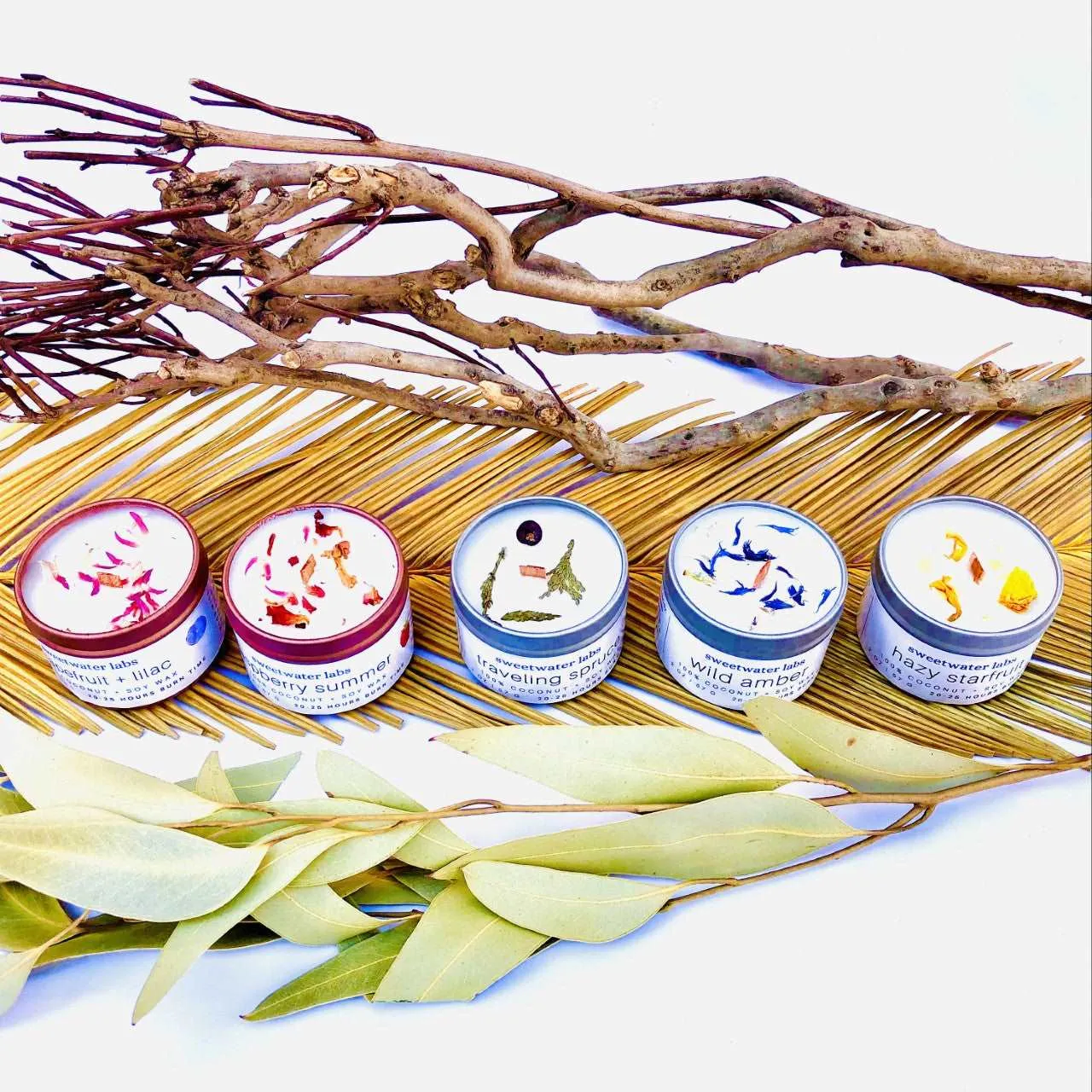 Five Wood-Wick, Eco-Friendly Candles Special Collection: Enjoy them all!