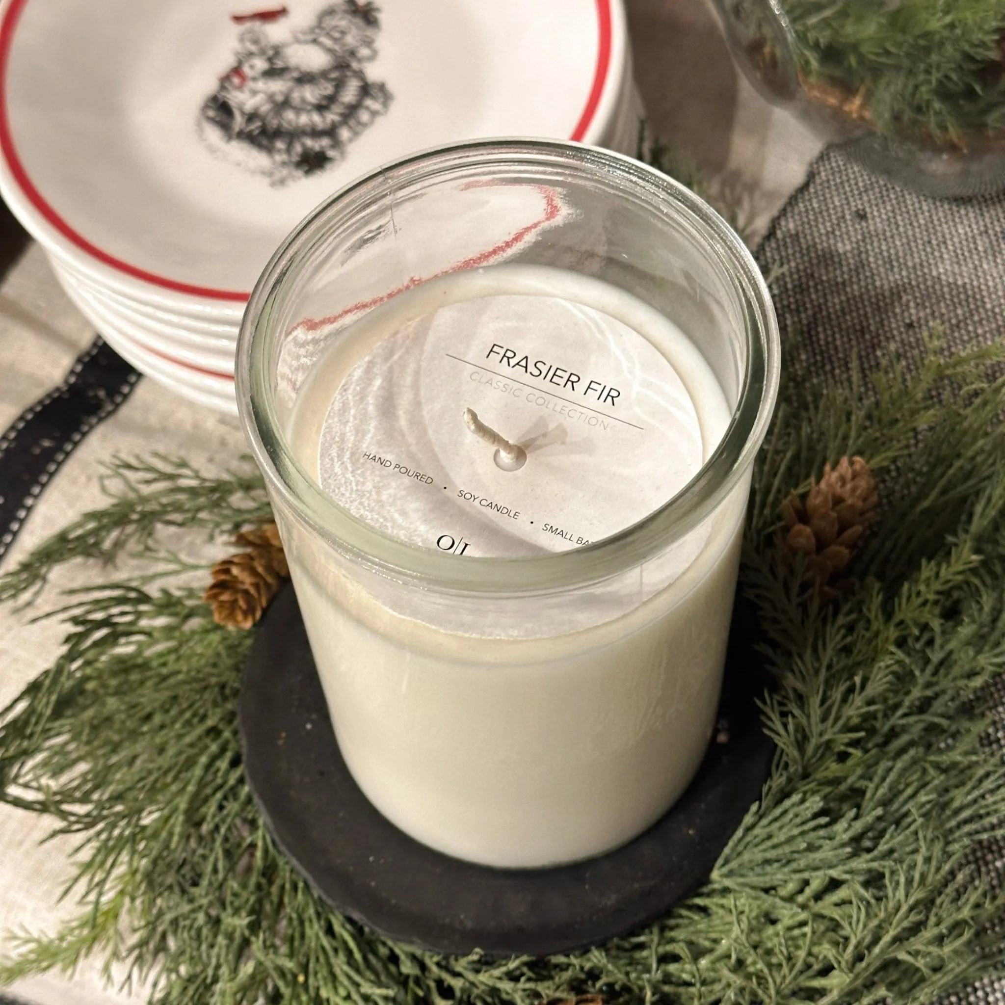 Fraser Fir Classic Glass Jar Soy Candle
